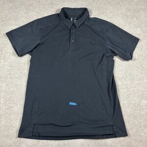 Arc'teryx Black Captive Polo Short Sleeve Polo Men's Size Large‎